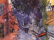 Dufy Raoul Train en gare oil painting on canvas